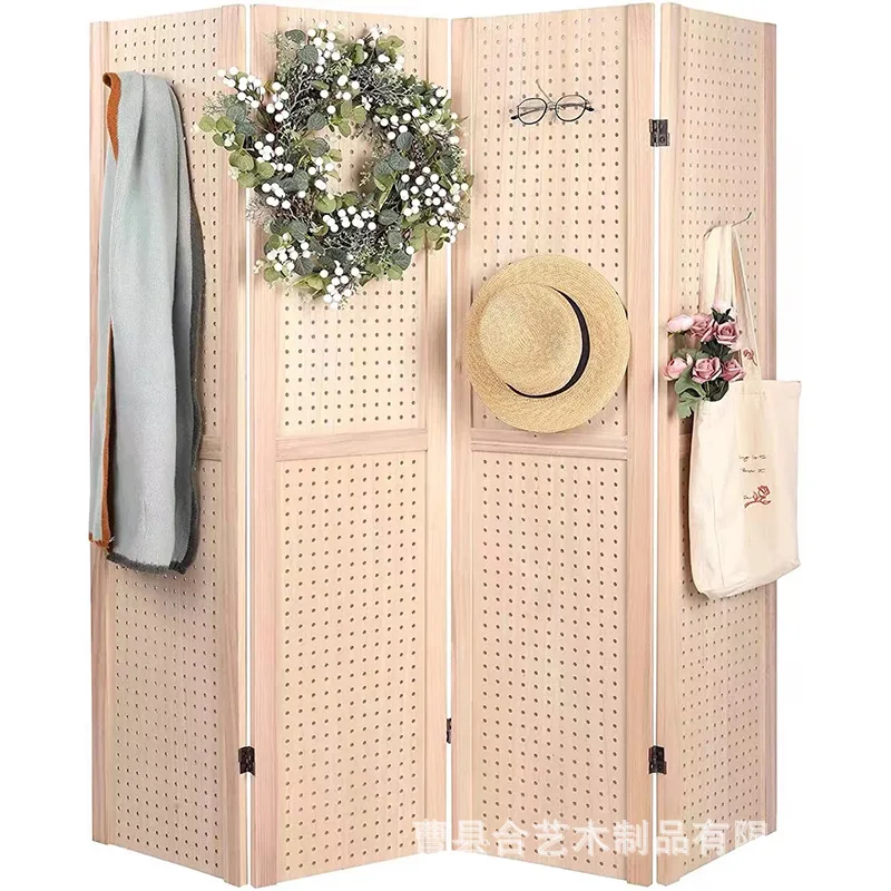Mobile folding screen partition office bedroom restaurant folding screen Nordic hole plate screen jewelry coat rack
Mobile folding screen partition office bedroom restaurant folding screen Nordic hole plate screen jewelry coat rack