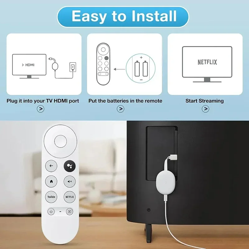 Для Chromecast Google TV G9N9N Пульт дистанционного управления DHMI Bluetooth Сопряжение Голосовое управление Умный дом Пульт дистанционного управления
Для Chromecast Google TV G9N9N Пульт дистанционного управления DHMI Bluetooth Сопряжение Голосовое управление Умный дом Пульт дистанционного управления
