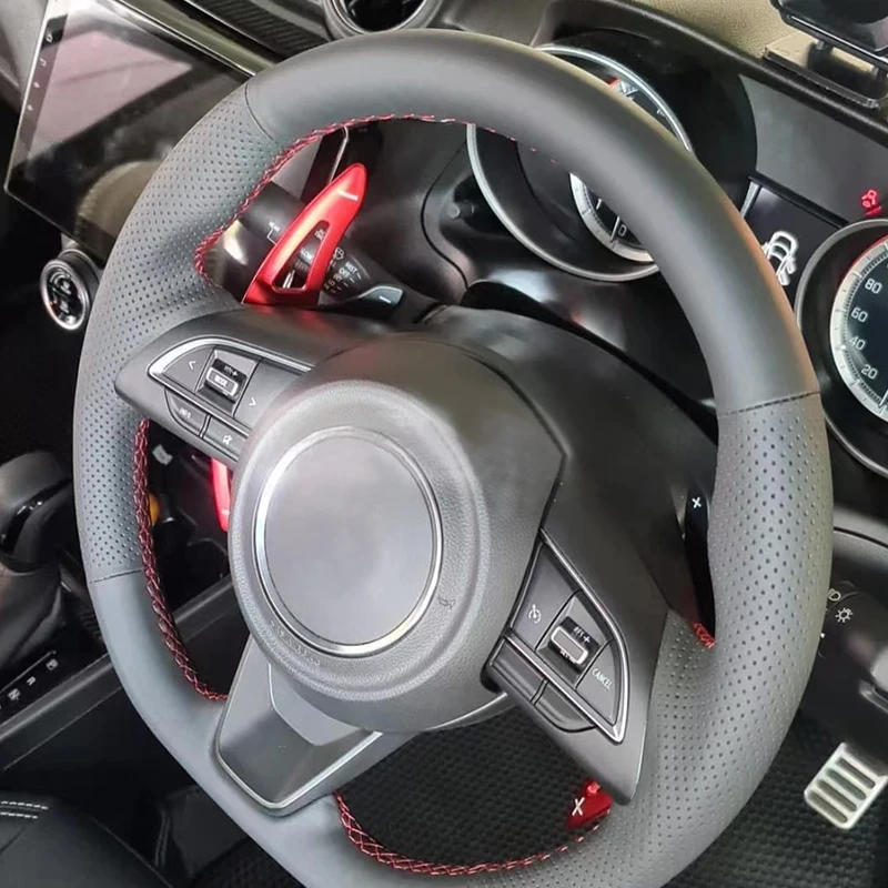 Microfiber Leather Braiding Steering Wheel Cover for Suzuki Jimny Sierra Swift Sport Teszt Baleno 2018-2022 Car Accessories
Microfiber Leather Braiding Steering Wheel Cover for Suzuki Jimny Sierra Swift Sport Teszt Baleno 2018-2022 Car Accessories