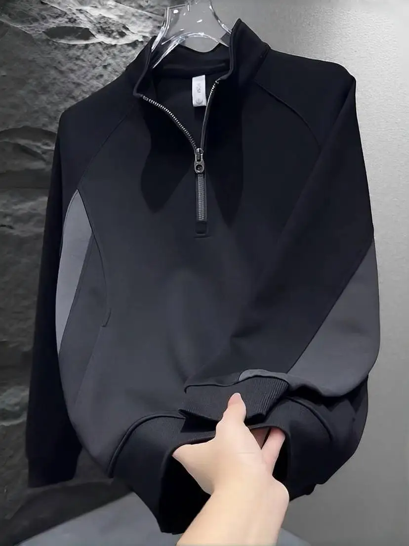 Color Blo Hoodie Men's Autumn Faion Brand f Zipper Stand Collar Overhead Long Sve Casual Patchwork Men's Sweatirt
Color Blo Hoodie Men's Autumn Faion Brand f Zipper Stand Collar Overhead Long Sve Casual Patchwork Men's Sweatirt