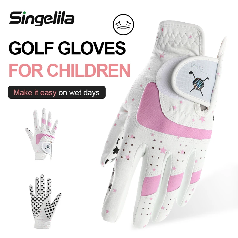 Golf Gloves Kids Youth All Weather Soft For Children Wear Resistant Non Slip Golf Gloves Microfiber Cloth Sports Breathable
Golf Gloves Kids Youth All Weather Soft For Children Wear Resistant Non Slip Golf Gloves Microfiber Cloth Sports Breathable