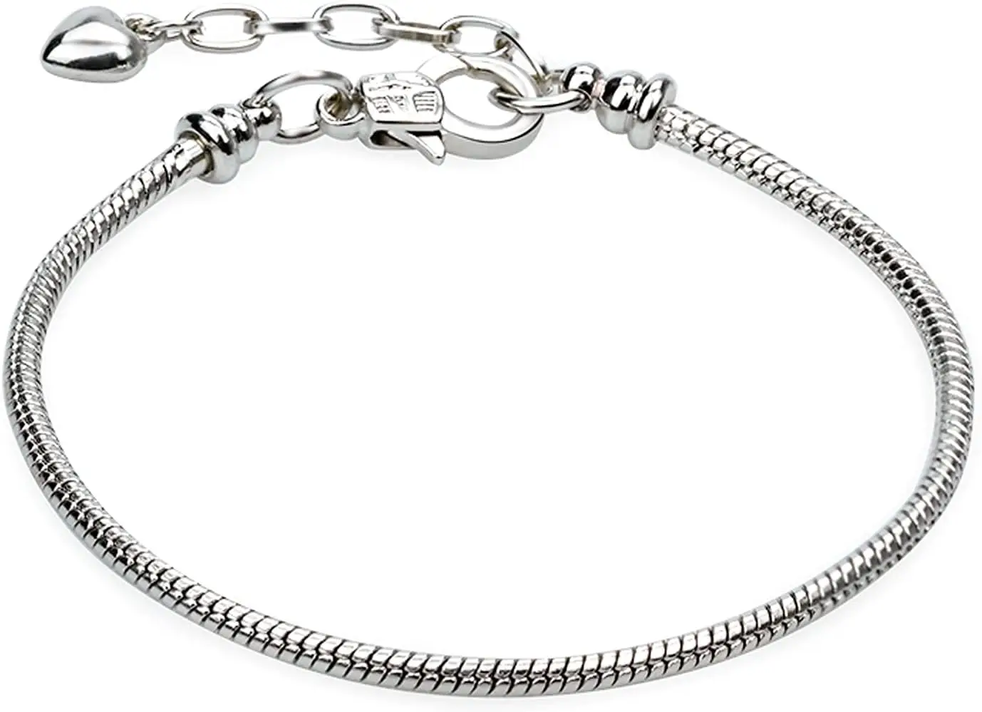 5pcs Chain Bracelets Kit Silver Plated Snake Chain with Heart Lobster European Charm Bracelet for Christmas DIY Women Jewelry Fi
5pcs Chain Bracelets Kit Silver Plated Snake Chain with Heart Lobster European Charm Bracelet for Christmas DIY Women Jewelry Fi