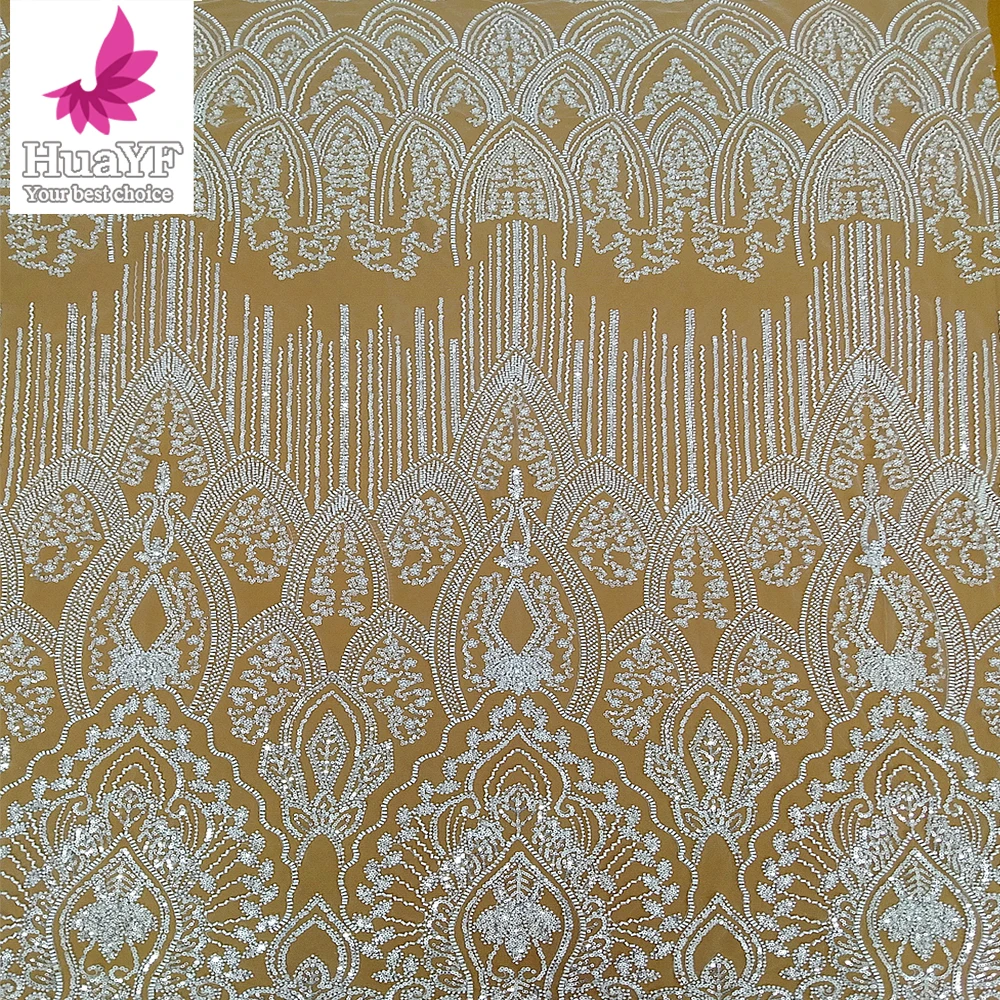 New Arrived Hot Selling Wedding Dress Lace With Beads and Sequins Lace Fabric Design 5 Yards HY3050
New Arrived Hot Selling Wedding Dress Lace With Beads and Sequins Lace Fabric Design 5 Yards HY3050