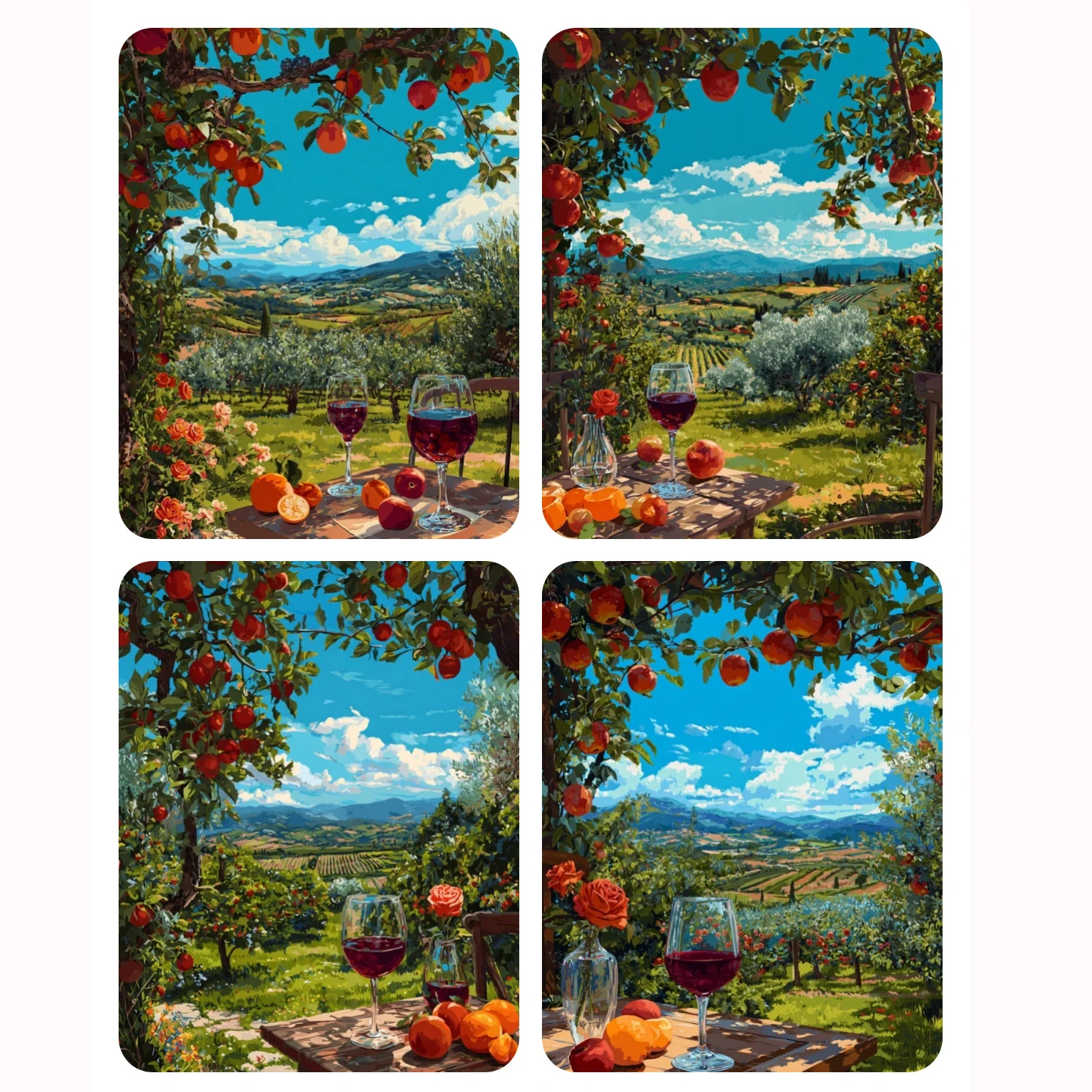 Hand Paint Apple trees and red wine Painting By Numbers Kit DIY Acrylic Artwork Canvas Art Gift Home
Hand Paint Apple trees and red wine Painting By Numbers Kit DIY Acrylic Artwork Canvas Art Gift Home