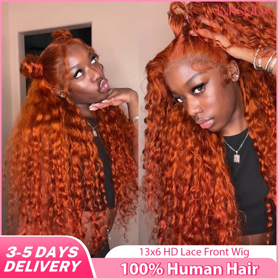Curly 13x6 Lace Front Human Hair Wig Deep Wave 13x4 HD Lace Frontal Wig Water Wave Pre Plucked Orange Ginger Human Hair Wig
Curly 13x6 Lace Front Human Hair Wig Deep Wave 13x4 HD Lace Frontal Wig Water Wave Pre Plucked Orange Ginger Human Hair Wig