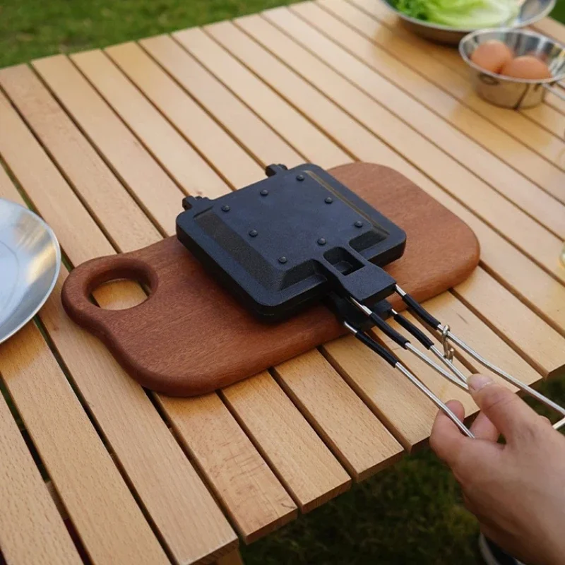 Мини-форма для выпечки сэндвичей на открытом воздухе — двусторонняя антипригарная форма для тостов и стейков с плоским дном, не сварная, складная квадратная конструкция
Мини-форма для выпечки сэндвичей на открытом воздухе — двусторонняя антипригарная форма для тостов и стейков с плоским дном, не сварная, складная квадратная конструкция