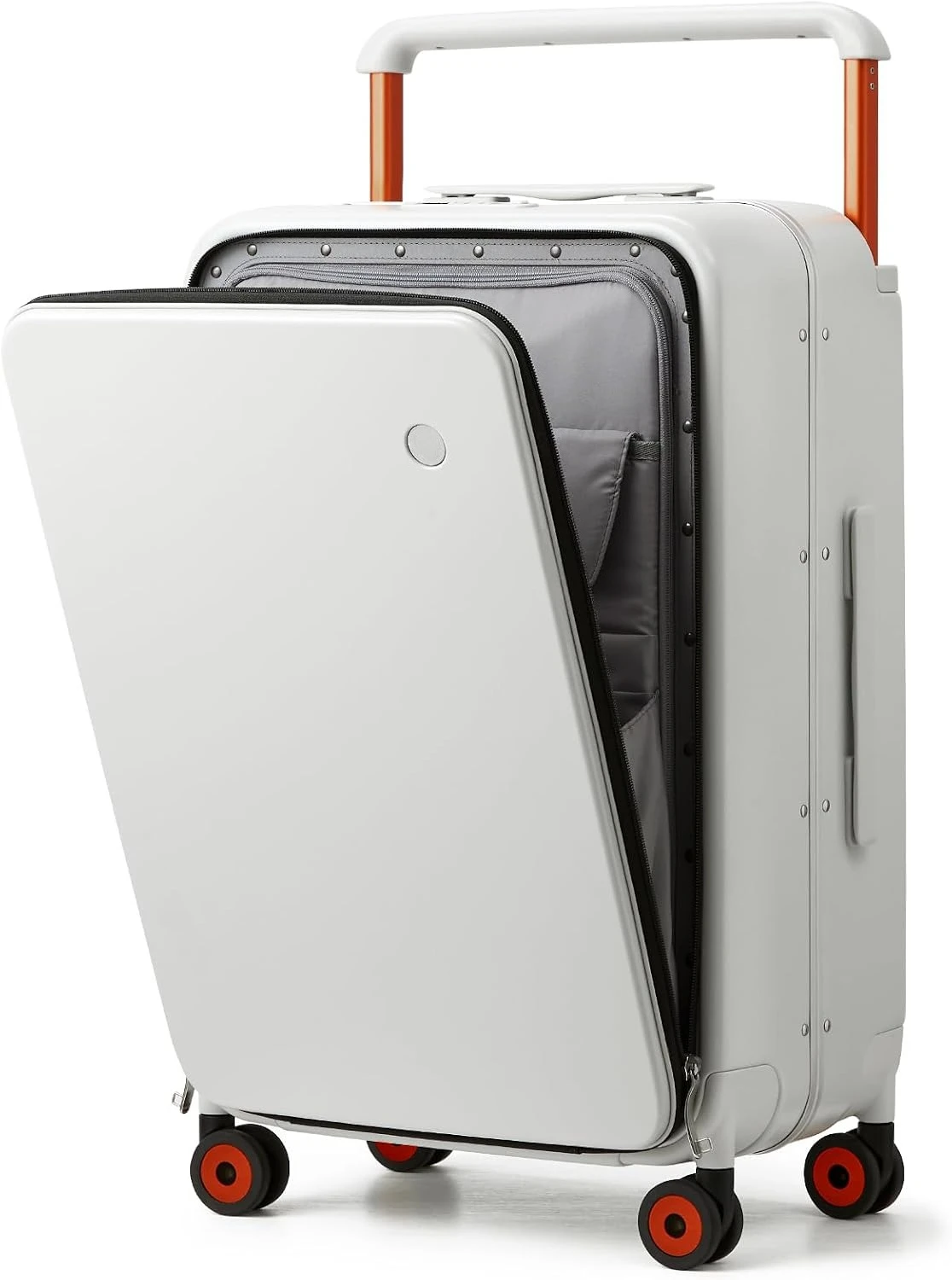 24 Inch PC Hardside Rolling Checked Luggage Aluminum Frame Hollow Spinner Wheels Wide Handle with Protective Cover Travel Suitcase, Smoke White
24 Inch PC Hardside Rolling Checked Luggage Aluminum Frame Hollow Spinner Wheels Wide Handle with Protective Cover Travel Suitcase, Smoke White