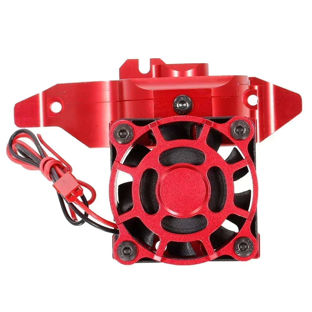 1PCS Aluminum Alloy Motor Mount Heat Sink with Cooling Fan for 1/10 RC Crawler Car Trxs TRX-4 #8290
1PCS Aluminum Alloy Motor Mount Heat Sink with Cooling Fan for 1/10 RC Crawler Car Trxs TRX-4 #8290