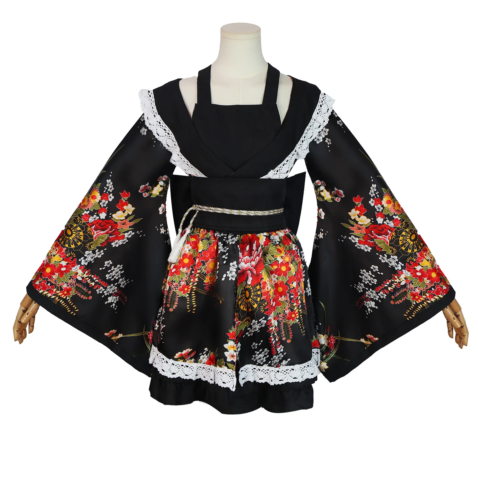 Japanese Dance Kimono Robe Women Fancy Dress Kawaii Yukata Robes Lovely Floral Lolita Maid Dress Halloween Carnival Party Suit
Japanese Dance Kimono Robe Women Fancy Dress Kawaii Yukata Robes Lovely Floral Lolita Maid Dress Halloween Carnival Party Suit