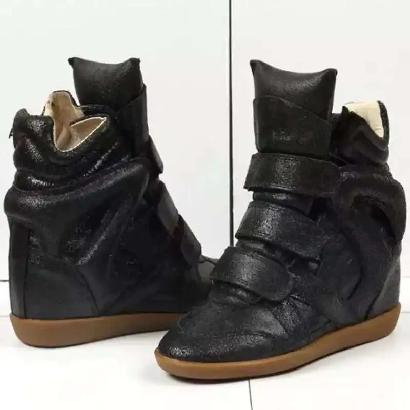 2025 Genuine Leather Casual Shoes Women's Summer Breathable Hollow Hidden Wedges Sneakers Hook Loop Trainers High Top Boots
2025 Genuine Leather Casual Shoes Women's Summer Breathable Hollow Hidden Wedges Sneakers Hook Loop Trainers High Top Boots