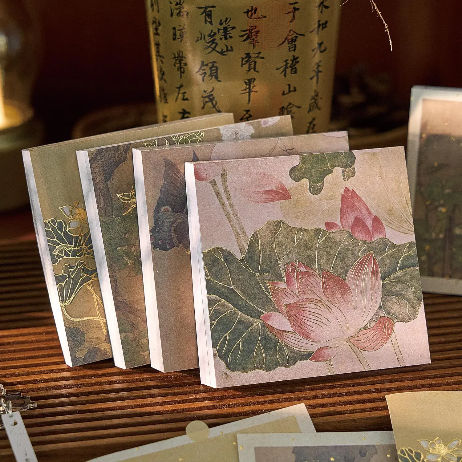 90 pcs Ancient poetry and painting Bronzing material paper Planner Decorative Diary Diary Background paper Craft paper
90 pcs Ancient poetry and painting Bronzing material paper Planner Decorative Diary Diary Background paper Craft paper