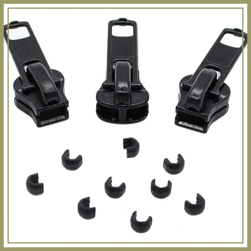 Universal #5 Vislon Zipper Repair Kit with 3 Auto Lock Sliders and Stops - 3.5x2.1x0.5 in - Made in USA
Universal #5 Vislon Zipper Repair Kit with 3 Auto Lock Sliders and Stops - 3.5x2.1x0.5 in - Made in USA