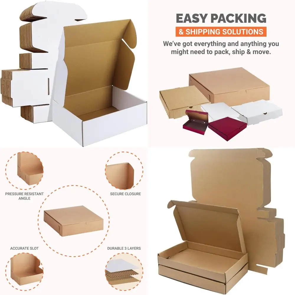 Набор почтовых коробок размером 8x8x4 дюймов, 50 шт., белые верхние коробки для подарков и доставки малого бизнеса, сделано в США, гофрированный картон
Набор почтовых коробок размером 8x8x4 дюймов, 50 шт., белые верхние коробки для подарков и доставки малого бизнеса, сделано в США, гофрированный картон