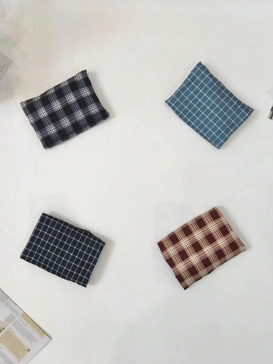 4-Piece Men’s Plaid-Print Loose-Fit Boxer Shorts With Elastic Waist, Breathable Sleepwear In Four Assorted Grid Colors
4-Piece Men’s Plaid-Print Loose-Fit Boxer Shorts With Elastic Waist, Breathable Sleepwear In Four Assorted Grid Colors