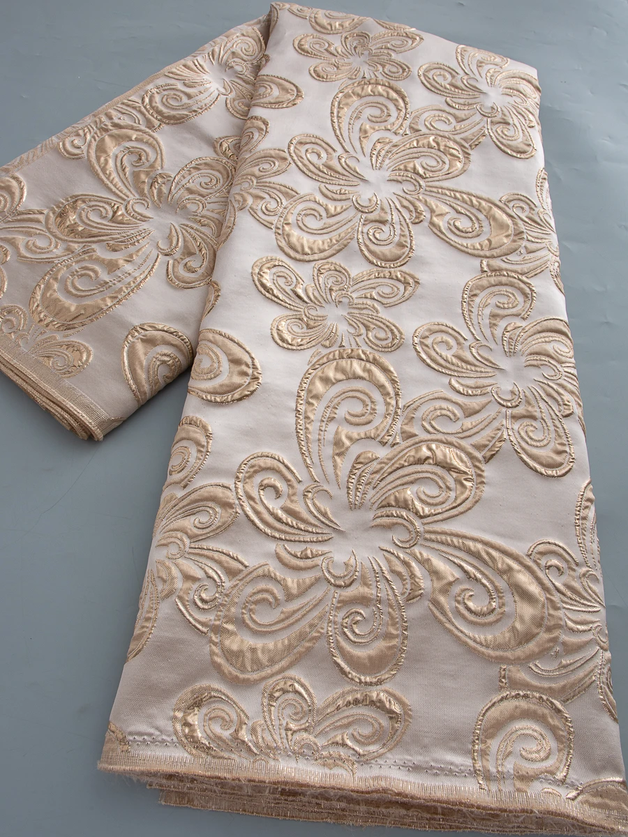 Нигерийское жаккардовое кружево, высококачественная ткань с вышивкой цвета шампанского золота для роскошных женских свадебных и праздничных платьев
Нигерийское жаккардовое кружево, высококачественная ткань с вышивкой цвета шампанского золота для роскошных женских свадебных и праздничных платьев