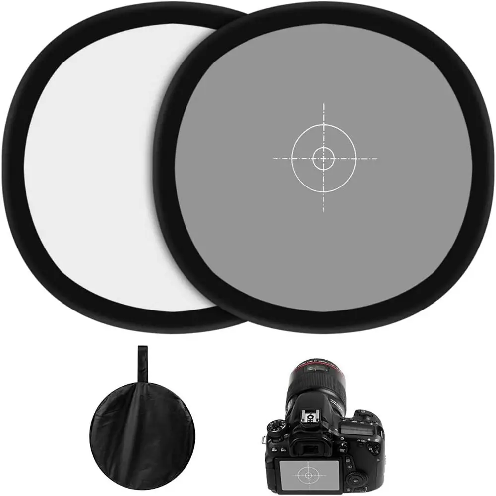 60x60cm Portable Camera Photography Focus Board Two Sides Grey/White Balance Card 18% Reflector
60x60cm Portable Camera Photography Focus Board Two Sides Grey/White Balance Card 18% Reflector