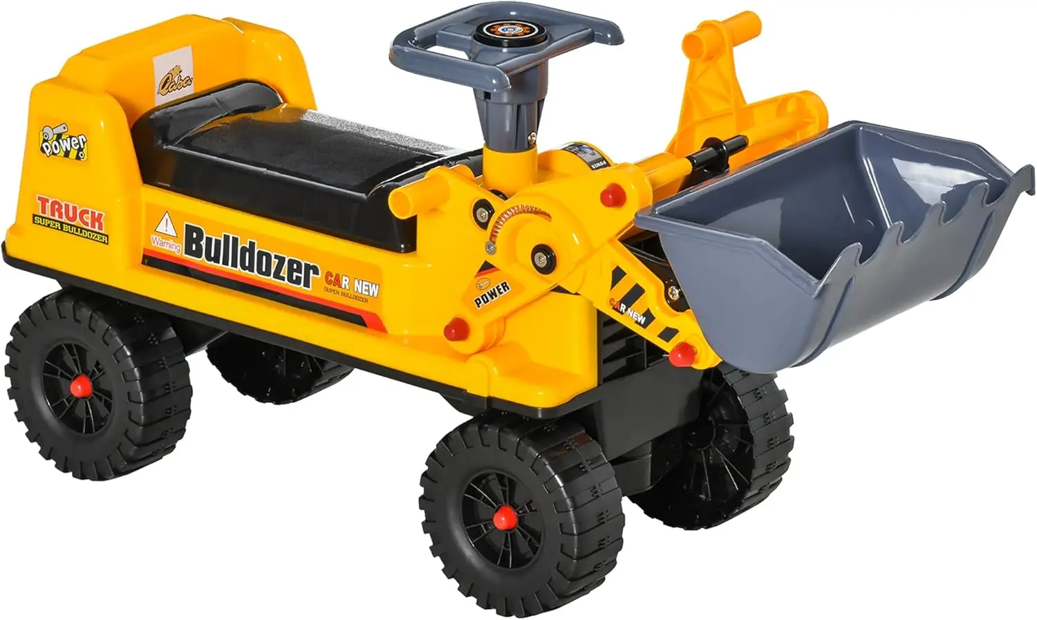 Kids Bulldozer Ride-On Toy for Toddler with Tough Wheels, Outdoor Construction Toy with Controllable Digging Bucket, Yellow
Kids Bulldozer Ride-On Toy for Toddler with Tough Wheels, Outdoor Construction Toy with Controllable Digging Bucket, Yellow