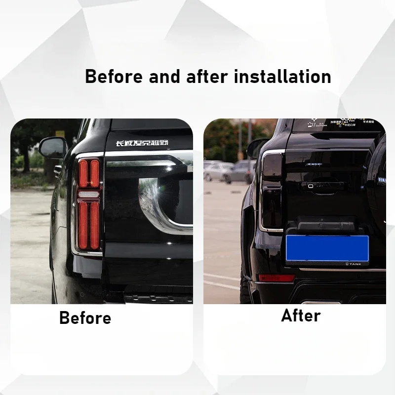 Для Tank 500 Hi4-T/Hi4-Z 2 шт. Защитный чехол для задних фонарей автомобиля, дымчатый черный задний абажур, светодиодные задние фонари, защитные аксессуары
Для Tank 500 Hi4-T/Hi4-Z 2 шт. Защитный чехол для задних фонарей автомобиля, дымчатый черный задний абажур, светодиодные задние фонари, защитные аксессуары
