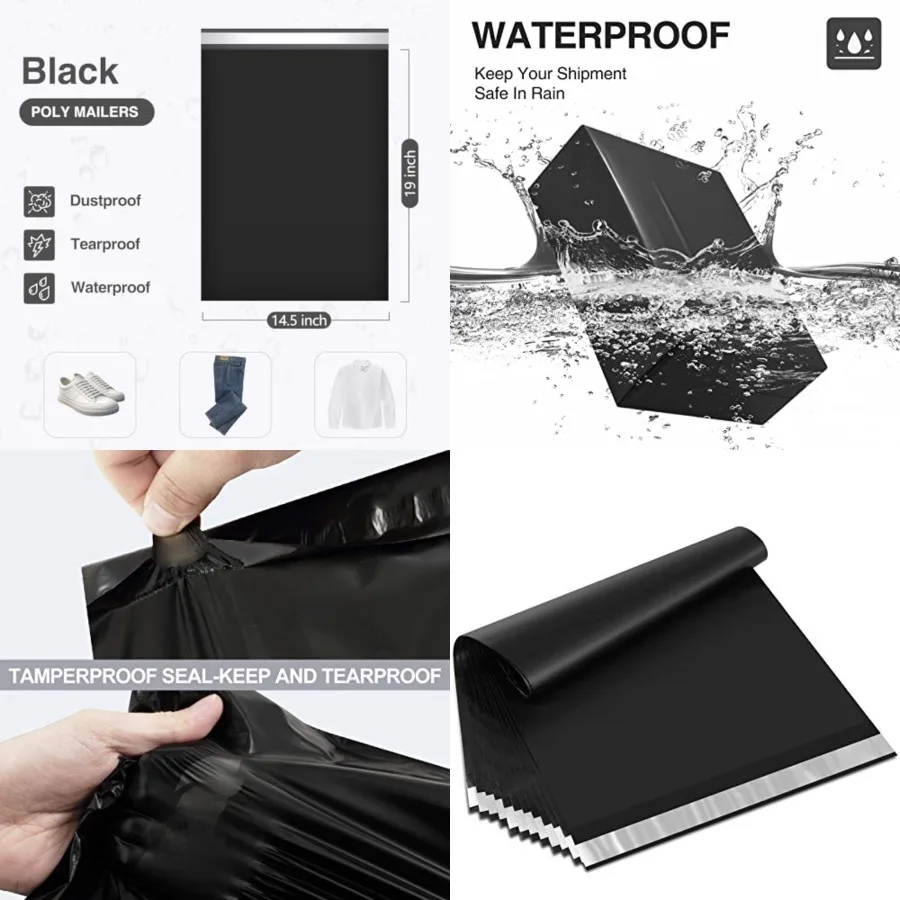 Poly Mailers Inch 100 Pack Medium Shipping Bags #5 Strong Thick Mailing Envelopes Self Sealing Adhesive Waterproof and Tear Pro
Poly Mailers Inch 100 Pack Medium Shipping Bags #5 Strong Thick Mailing Envelopes Self Sealing Adhesive Waterproof and Tear Pro