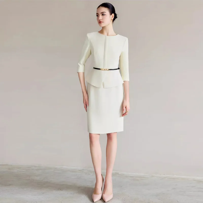 2026 New Spring Dress Commuter 2piece Dress Women Round Neck Sleeve Teacher Overalls
2026 New Spring Dress Commuter 2piece Dress Women Round Neck Sleeve Teacher Overalls