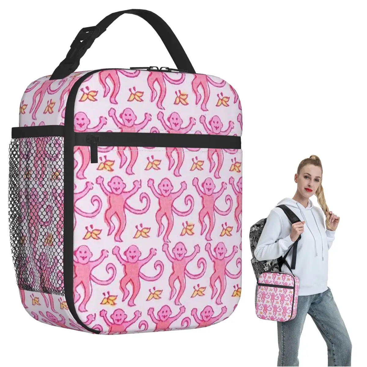 Изолированная сумка для обеда в стиле преппи Roller Monkeys Rabbit в стиле аниме для женщин и детей, портативные коробки для еды, термосумка для обеда
Изолированная сумка для обеда в стиле преппи Roller Monkeys Rabbit в стиле аниме для женщин и детей, портативные коробки для еды, термосумка для обеда