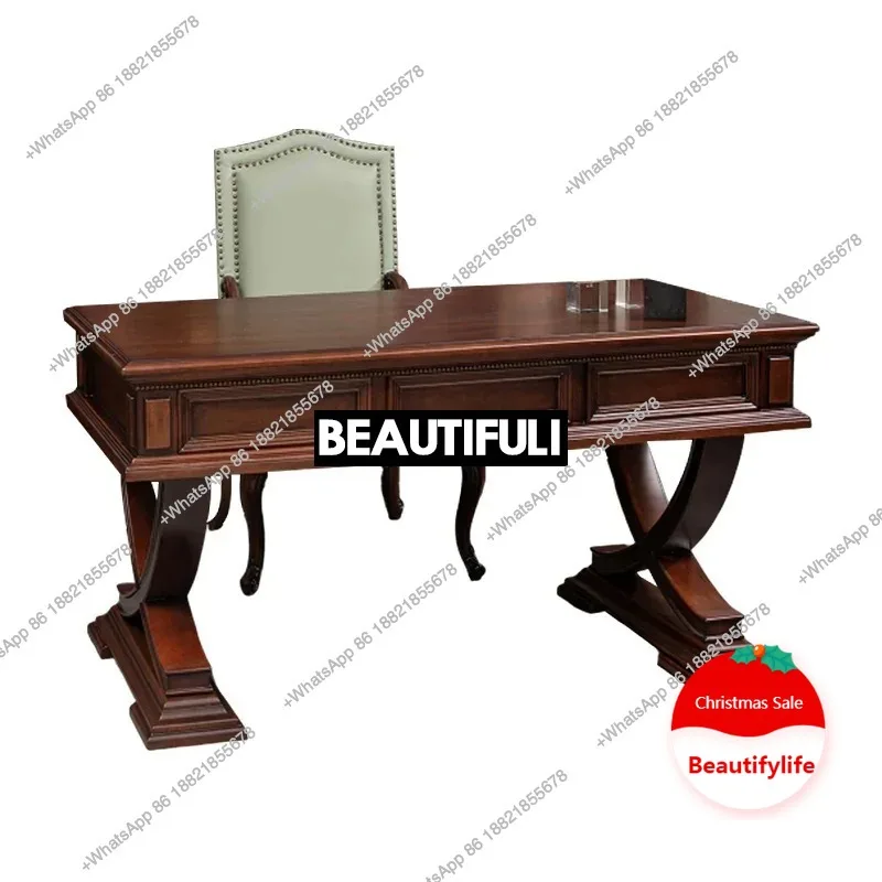 Американский стол из цельного дерева, простой ретро-офисный компьютерный письменный стол из цельного дерева, учебная мебель
Американский стол из цельного дерева, простой ретро-офисный компьютерный письменный стол из цельного дерева, учебная мебель