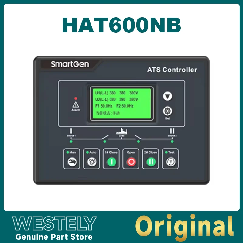 SmartGen HAT600NB Intelligent Dual Power Supply Generator ATS Module Original New Automatic Transfer Switch Controller
SmartGen HAT600NB Intelligent Dual Power Supply Generator ATS Module Original New Automatic Transfer Switch Controller