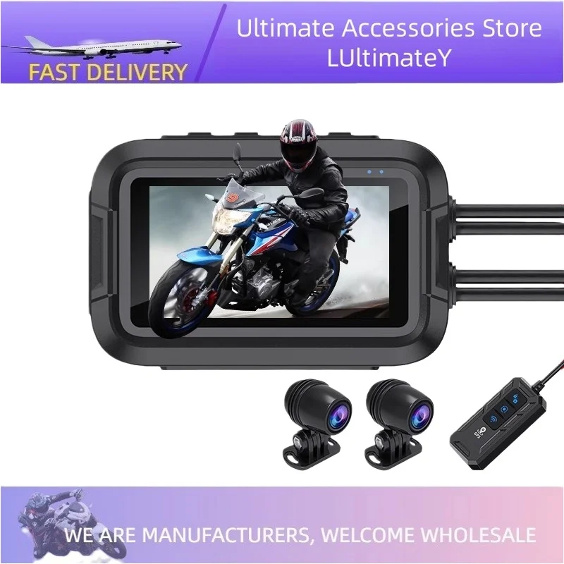 Двойной 1080P мотоциклетный видеорегистратор, водонепроницаемая мотокамера для всего тела, Wi-Fi, GPS, видеорегистратор, передний и задний видеорегистратор для вождения, черная коробка
Двойной 1080P мотоциклетный видеорегистратор, водонепроницаемая мотокамера для всего тела, Wi-Fi, GPS, видеорегистратор, передний и задний видеорегистратор для вождения, черная коробка