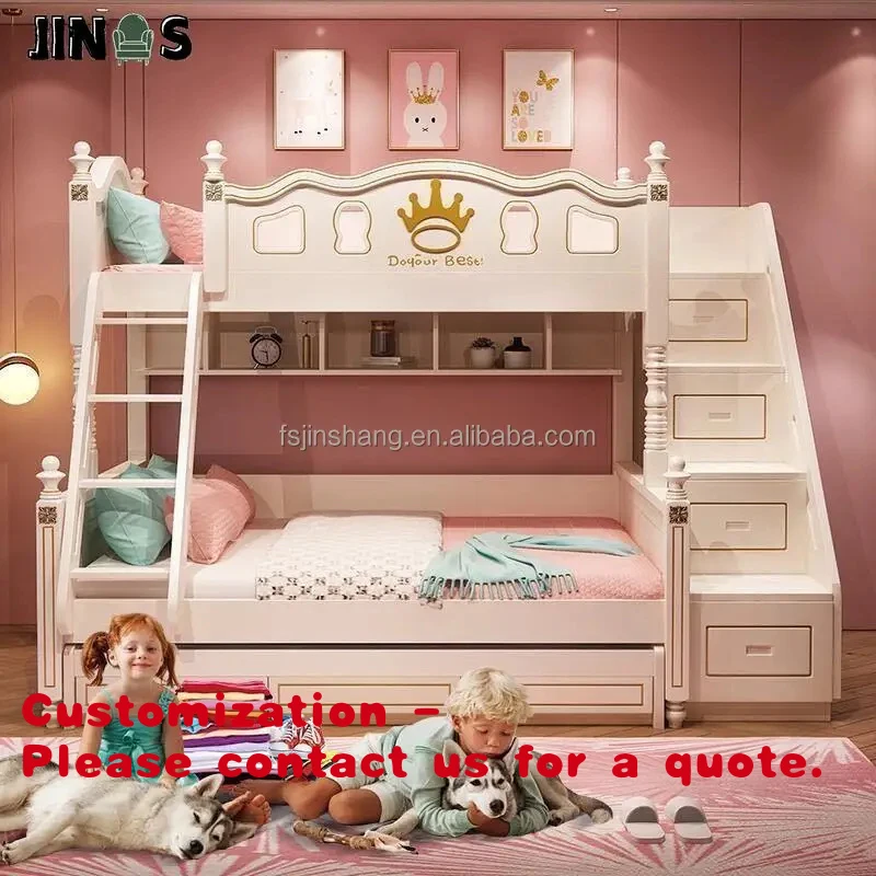 Customize.JS FURNITURE Modern Wood Bunk Beds Kids with Slide & Cabinet Multifunctional Bedroom Furniture Hotel & Apartme
Customize.JS FURNITURE Modern Wood Bunk Beds Kids with Slide & Cabinet Multifunctional Bedroom Furniture Hotel & Apartme
