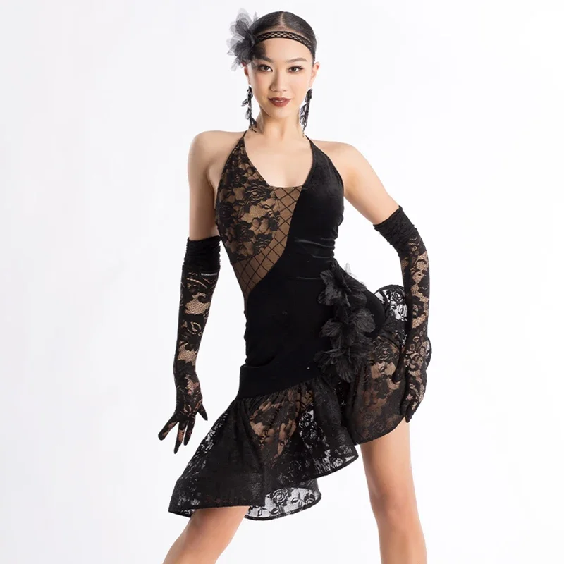 Latin Dance Clothes For Women Adult Lace Dress Professional Rumba Practice Clothing Ballroom Dance Competition Dresses XH1835
Latin Dance Clothes For Women Adult Lace Dress Professional Rumba Practice Clothing Ballroom Dance Competition Dresses XH1835