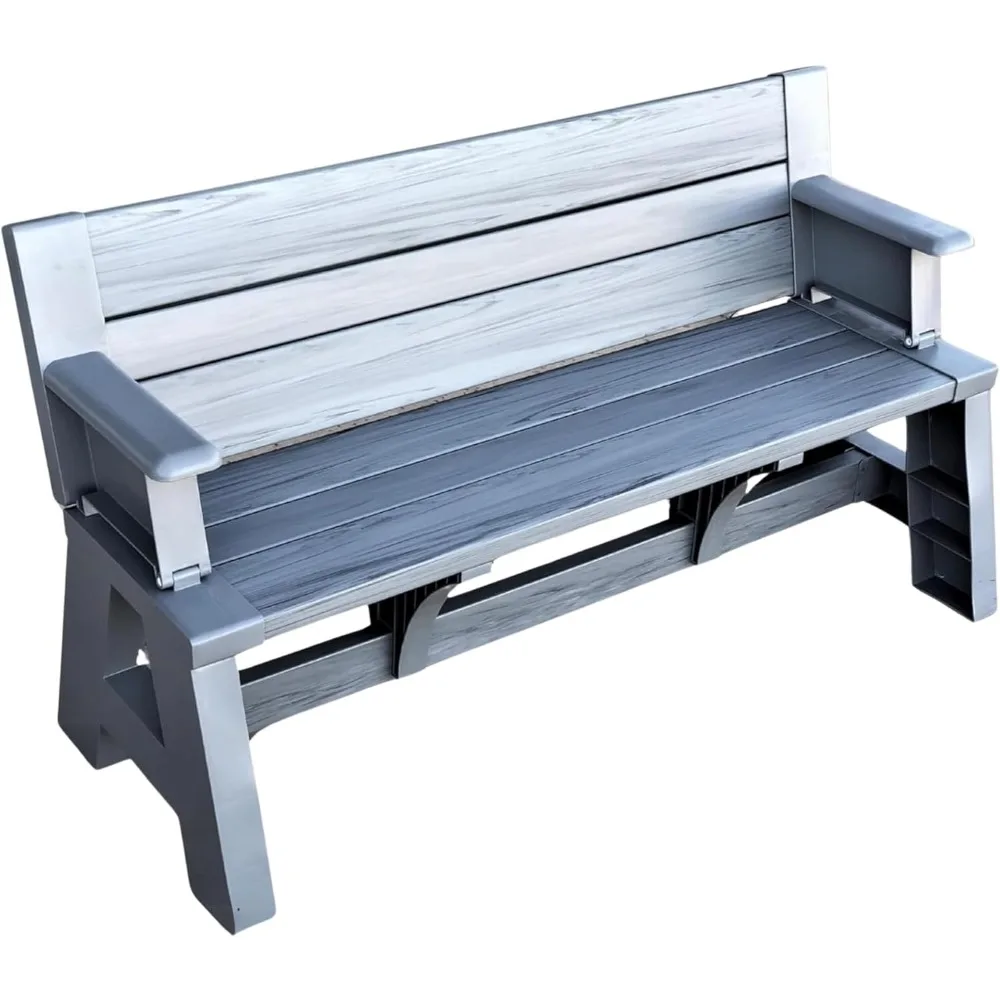 Gen 1 2-in-1 Outdoor Convertible Bench to Picnic Table | Space-Saving, Weather-Resistant Patio Furniture for Yard, Deck, Garden
Gen 1 2-in-1 Outdoor Convertible Bench to Picnic Table | Space-Saving, Weather-Resistant Patio Furniture for Yard, Deck, Garden