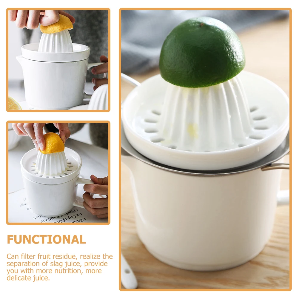 Juicer Squeezer Squeezers Maker White Ceramic Citrus Hand Press Manual 
Juicer Squeezer Squeezers Maker White Ceramic Citrus Hand Press Manual