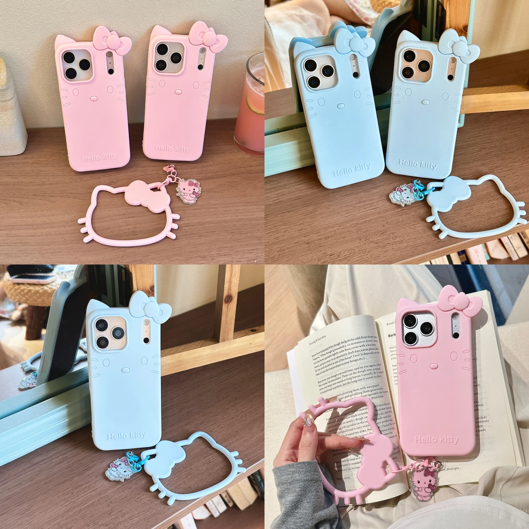 Powder & Blue 3D Bowknot For HelloKitty Phone Case For iPhone 17 16 15 14 13 Pro Max With Wrist Strap Fall-Protection Soft Cover
Powder & Blue 3D Bowknot For HelloKitty Phone Case For iPhone 17 16 15 14 13 Pro Max With Wrist Strap Fall-Protection Soft Cover