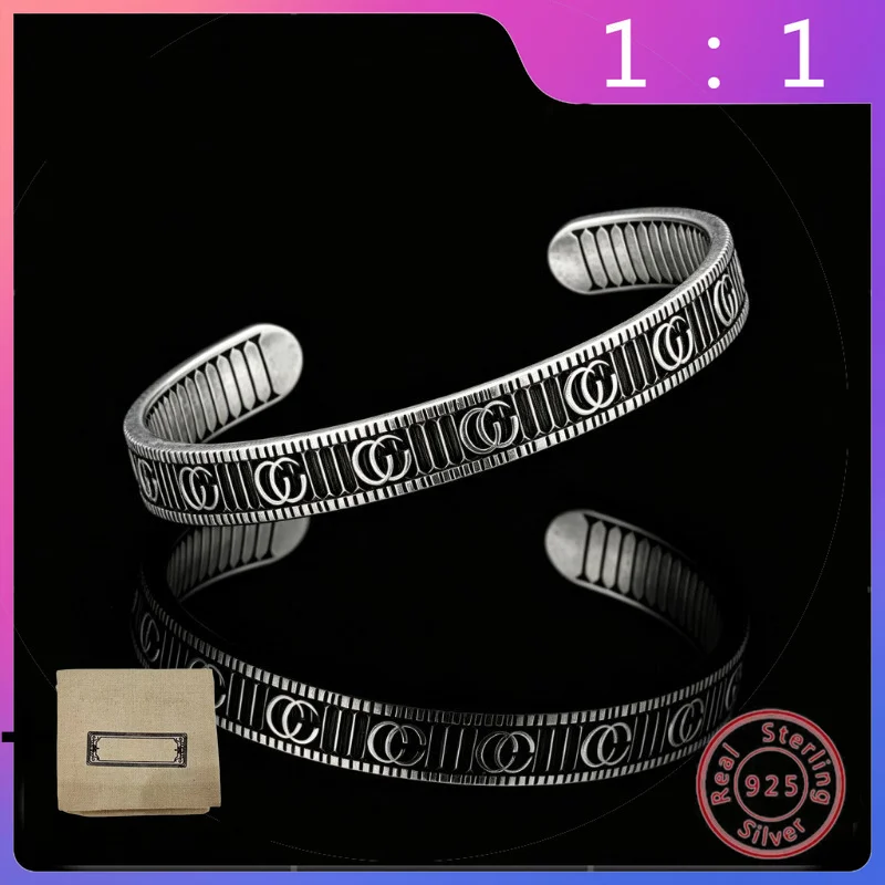 2026 New S925 Silver Fashionable Retro Letter Interlocking Bracelet
2026 New S925 Silver Fashionable Retro Letter Interlocking Bracelet