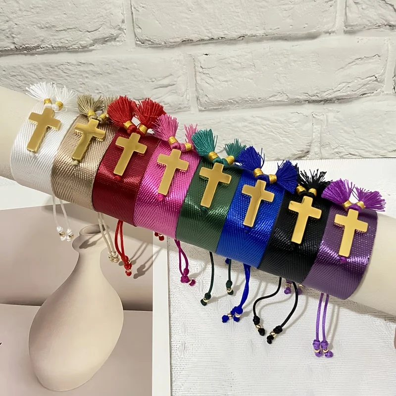 Bohemia Stainless Steel Cross Accessoies Bracelet For Women Hand Woven Adjustable Tassel Bracelet Hand Rope Fashion Jewelry Gift
Bohemia Stainless Steel Cross Accessoies Bracelet For Women Hand Woven Adjustable Tassel Bracelet Hand Rope Fashion Jewelry Gift