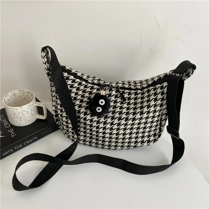 Classic Houndstooth Crossbody Bags Women Ins All Match Zipper Hobos Basic Stylish Shoulder Female Street Chic Simple Teenagers
Classic Houndstooth Crossbody Bags Women Ins All Match Zipper Hobos Basic Stylish Shoulder Female Street Chic Simple Teenagers