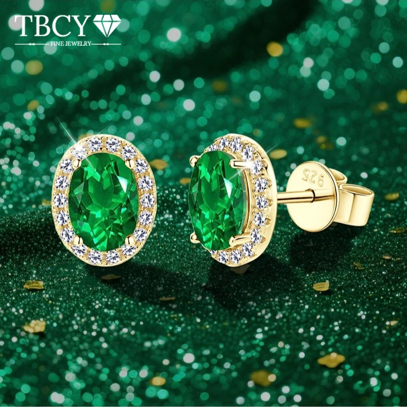 TBCYD Oval Emerald Earrings Studs for Women Zircon Earrings Earrings for Women S925 Silver Luxury Fine Jewelry Gifts
TBCYD Oval Emerald Earrings Studs for Women Zircon Earrings Earrings for Women S925 Silver Luxury Fine Jewelry Gifts