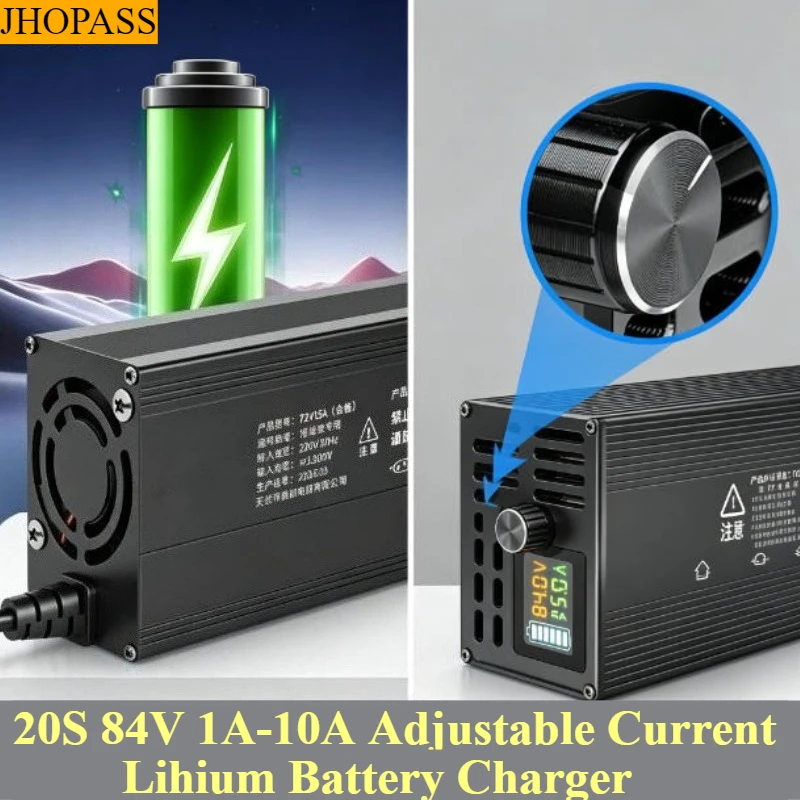 HD 20S Adjustable Current 84V 1A to 10A LCD 220V Li-ion LiFePO4 Lithium Charger with Forklift Truck Floor Scrubber UK EU AU Plug
HD 20S Adjustable Current 84V 1A to 10A LCD 220V Li-ion LiFePO4 Lithium Charger with Forklift Truck Floor Scrubber UK EU AU Plug