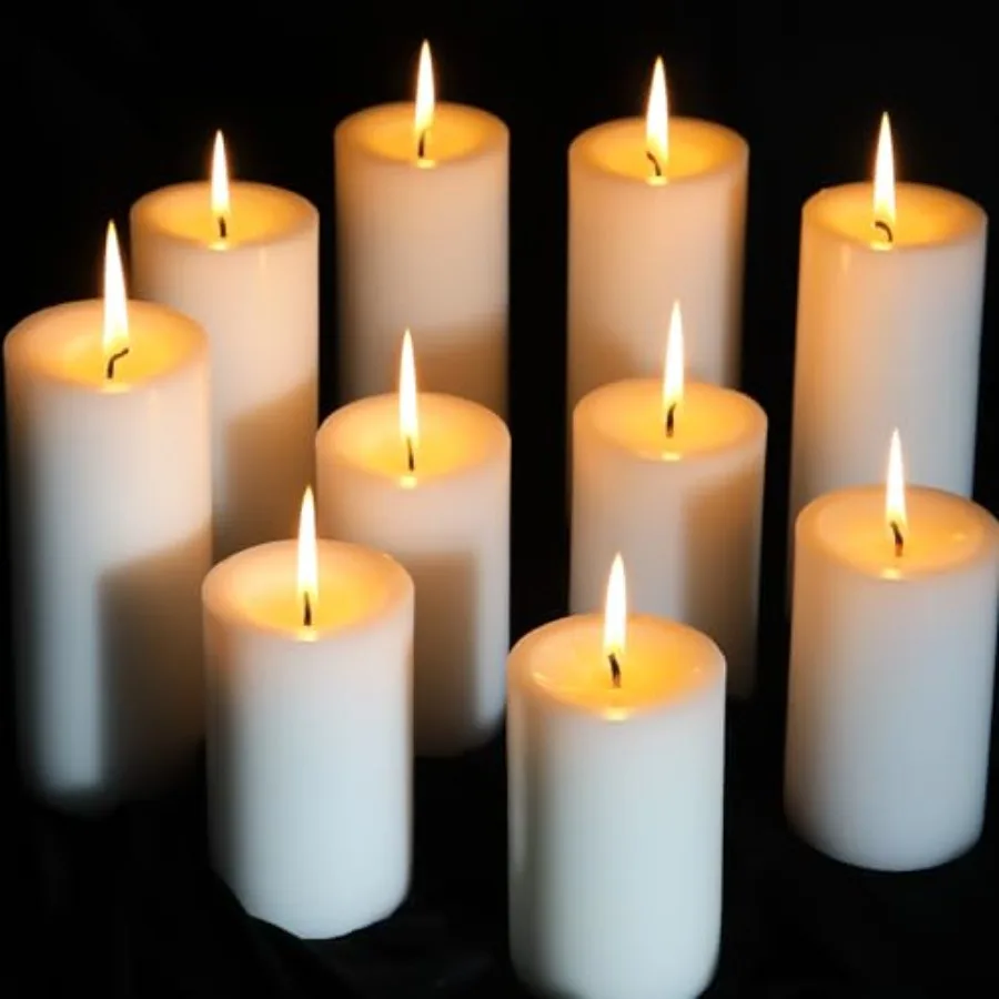 12 Packs White Pillar Candles, 50 Hours Long Burning Time Unscented Pillar Candles for Emergency, Wedding, Church, Dripless and
12 Packs White Pillar Candles, 50 Hours Long Burning Time Unscented Pillar Candles for Emergency, Wedding, Church, Dripless and