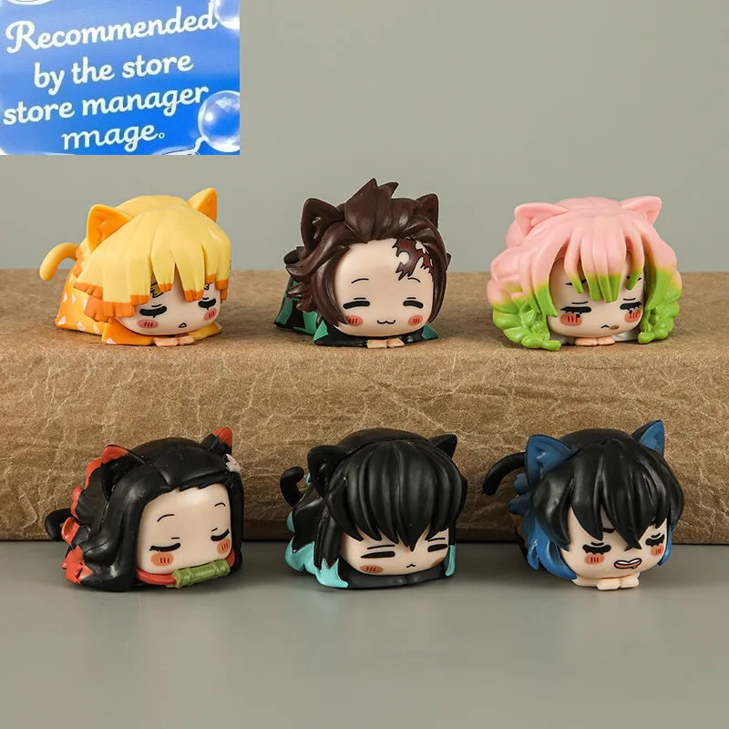 6pcs Demon Slayer Lying Down Statues Cartoon Tanjiro Nezuko Yuzuki Miho Figurines Kawaii Action Figures Home Decor Anime Gifts
6pcs Demon Slayer Lying Down Statues Cartoon Tanjiro Nezuko Yuzuki Miho Figurines Kawaii Action Figures Home Decor Anime Gifts