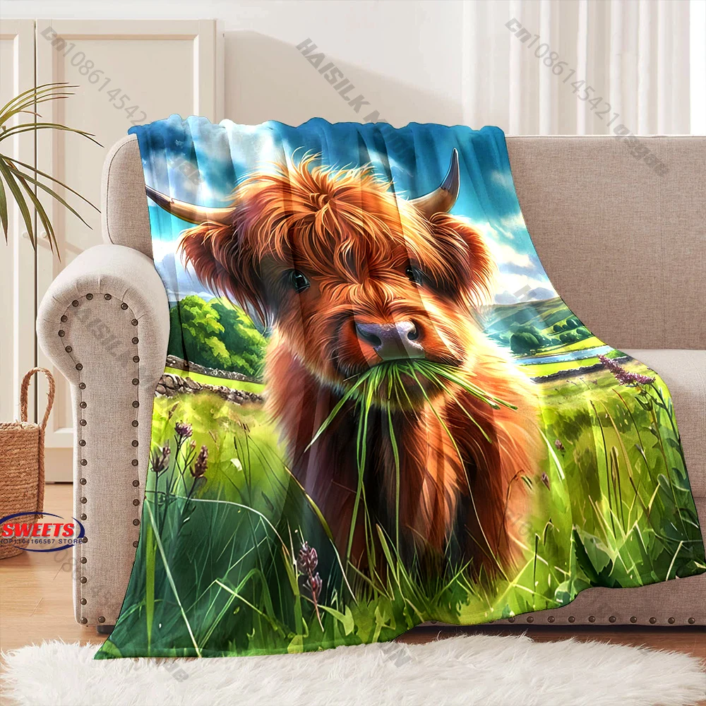 Cozy Blanket with Highland Cow Multiple sizes kid's and adults' bedroom living room sofa decor blanket, Exquisite gift
Cozy Blanket with Highland Cow Multiple sizes kid's and adults' bedroom living room sofa decor blanket, Exquisite gift