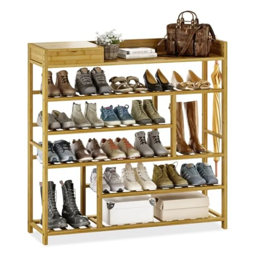 Shoe Rack for Front Door Entrance Bamboo Shoe Organizer with Storage Box Free Standing Shoe Cabinet Shoe Storage Shelf for entr
Shoe Rack for Front Door Entrance Bamboo Shoe Organizer with Storage Box Free Standing Shoe Cabinet Shoe Storage Shelf for entr