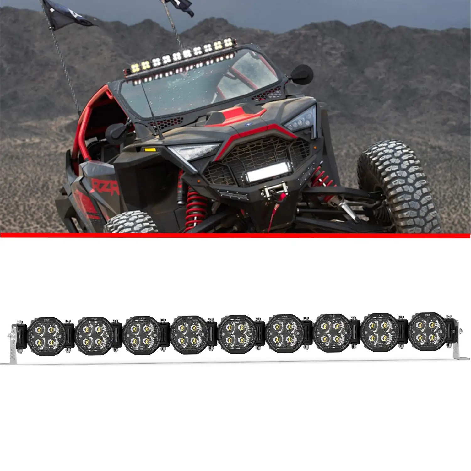 YBYZ 38" UTV LED off-road led headlights 297W Spot Flood Combo 4x4 Offroad Lights with Wiring Harness Kit with Amber DRL for ATV
YBYZ 38" UTV LED off-road led headlights 297W Spot Flood Combo 4x4 Offroad Lights with Wiring Harness Kit with Amber DRL for ATV