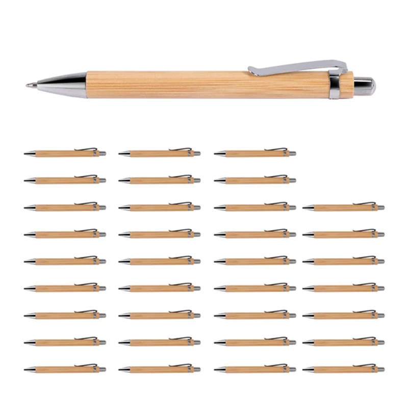 35 Pcs Office And School Supplies Sustainable Pen Bamboo Retractable Ballpoint Pen Writing Tool(Black Ink)
35 Pcs Office And School Supplies Sustainable Pen Bamboo Retractable Ballpoint Pen Writing Tool(Black Ink)
