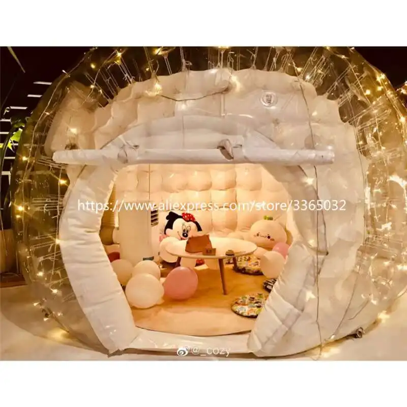 Outdoor Transparent Starry Sky Bubble Hotel Inflatable Bubble House Tent For Restaurant Scenic Area
Outdoor Transparent Starry Sky Bubble Hotel Inflatable Bubble House Tent For Restaurant Scenic Area