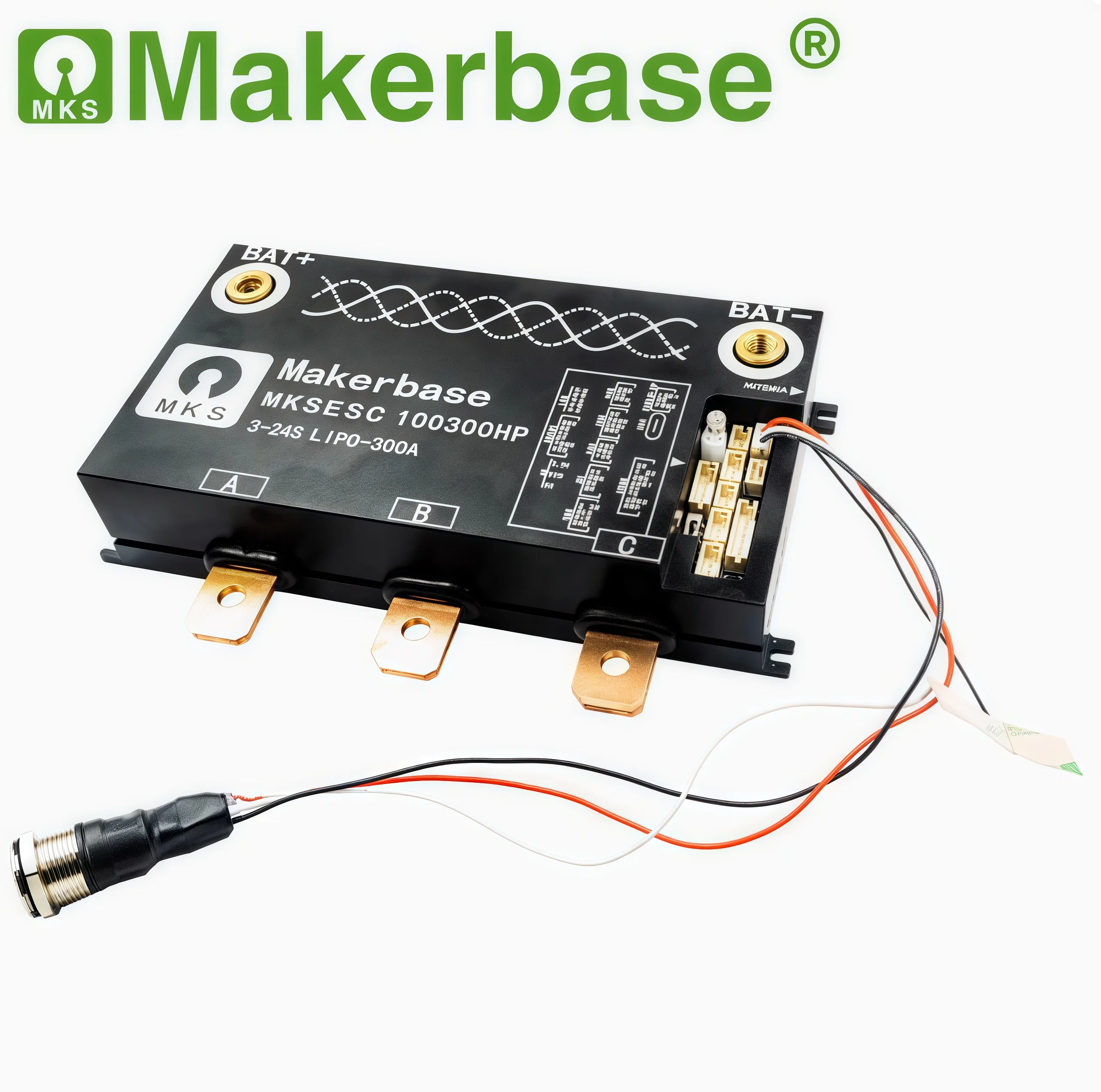 Контроллер электромобиля Makerbase 100 В 300 А MKSESC 100300 л.с., высокое напряжение и высокий ток, аксессуар для скейтборда Benjamin ESC
Контроллер электромобиля Makerbase 100 В 300 А MKSESC 100300 л.с., высокое напряжение и высокий ток, аксессуар для скейтборда Benjamin ESC