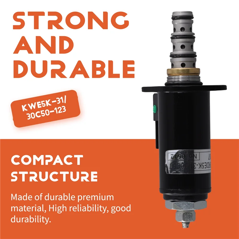 YB35V00005F1 KDRDE5K-31 30C50-107 Hydraulic Solenoid Valve For Kobelco SK200-6E SK230-6E
YB35V00005F1 KDRDE5K-31 30C50-107 Hydraulic Solenoid Valve For Kobelco SK200-6E SK230-6E