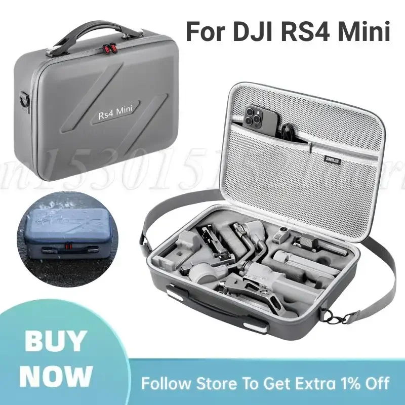 For DJI RS4 Mini Carrying Case PU Travel Shoulder Bag Anti-Scratch Protective Travel Box Protective Case Stabilizer Accessories
For DJI RS4 Mini Carrying Case PU Travel Shoulder Bag Anti-Scratch Protective Travel Box Protective Case Stabilizer Accessories
