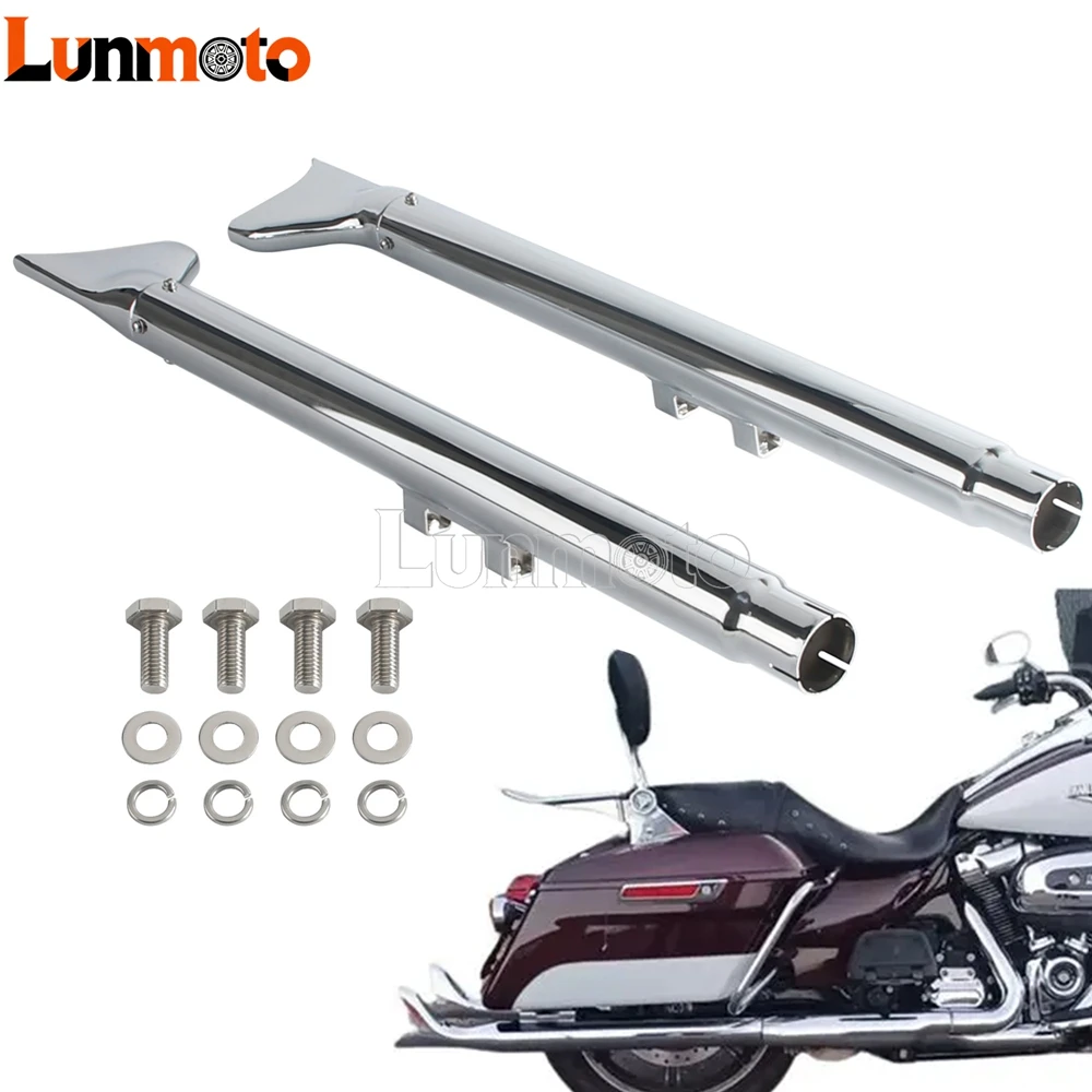 Rear Fishtail Exhaust Pipe Motorcycle Dual Muffler For Harley Touring Road King Street Electra Road Glide 2008-16 Steel Mufflers
Rear Fishtail Exhaust Pipe Motorcycle Dual Muffler For Harley Touring Road King Street Electra Road Glide 2008-16 Steel Mufflers