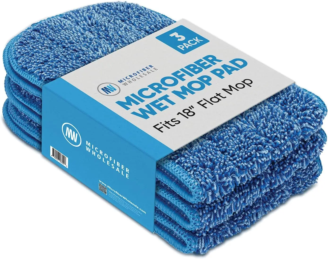 18 inch Microfiber Mop Pads for Flat Mop System, Machine Washable Reusable Wet Mop Heads Refills for Hardwood Floor Cleaning (3
18 inch Microfiber Mop Pads for Flat Mop System, Machine Washable Reusable Wet Mop Heads Refills for Hardwood Floor Cleaning (3